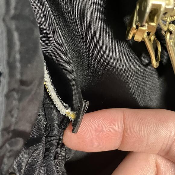 Southpole Coat Womens Medium Black Long Down Puffer Hood Faux Fur Zip Quilted - Picture 7 of 16